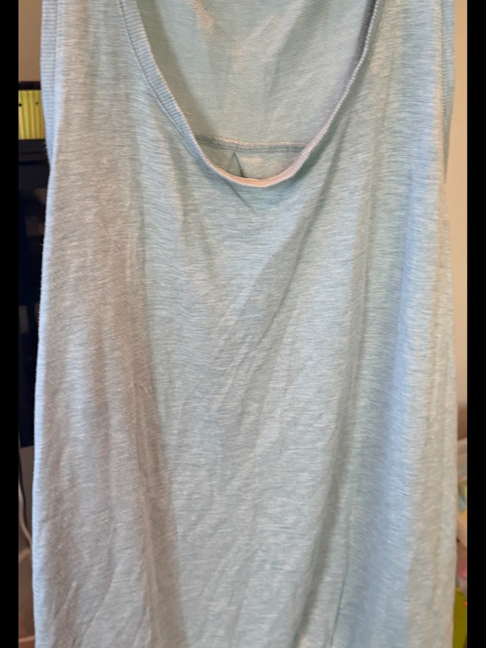 Women’s Light Blue Scoop Neck Tank Top - Picture 3 of 3